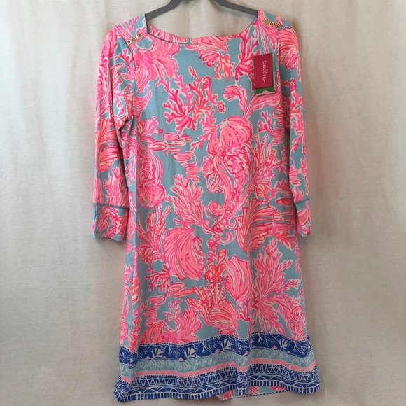 Lilly Pulitzer Dresses & Skirts - Lilly Pulitzer Sophie Dress UPF +50 Seasalt Blue L